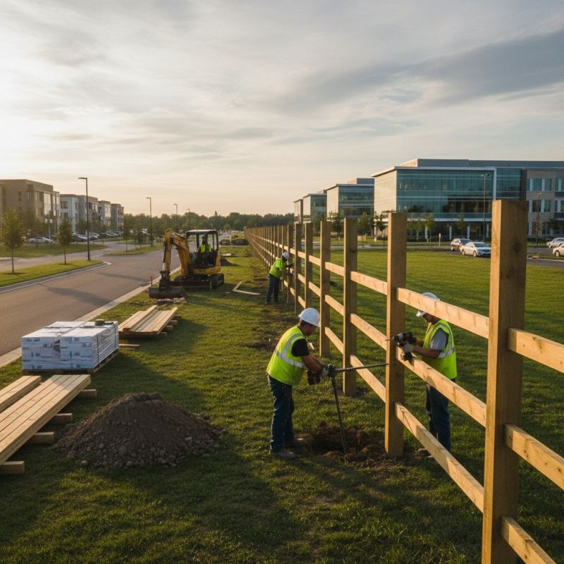 Local Farm Fencing Installation pros at work